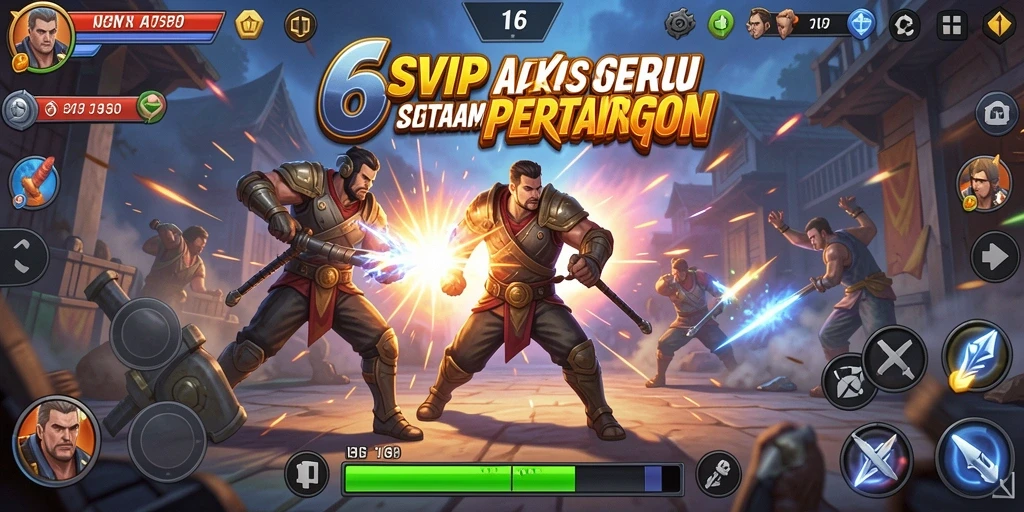 Screenshot utama 6SVIP menunjukkan gameplay mendebarkan dengan aksi cepat.