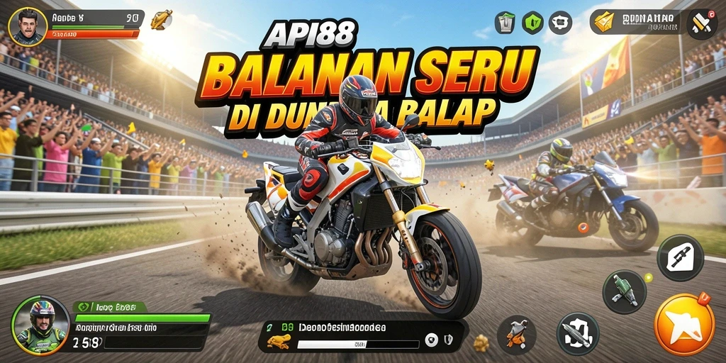 Tampilan seru balapan di API88 dengan grafis berkualitas tinggi.