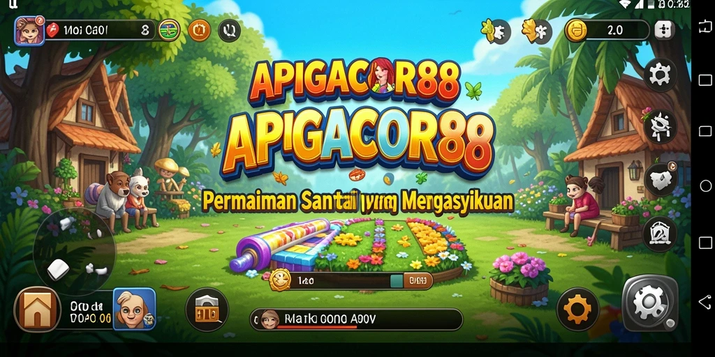 Tampilan menarik dari gameplay santai APIGACOR88 yang menawan.
