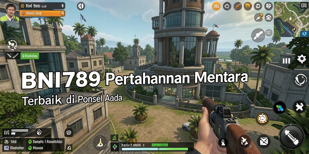 Gameplay seru BNI789 dengan menara pertahanan yang strategis.
