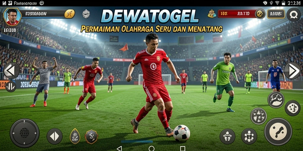 Tampilan utama gameplay DEWATOGEL dengan berbagai olahraga menarik.