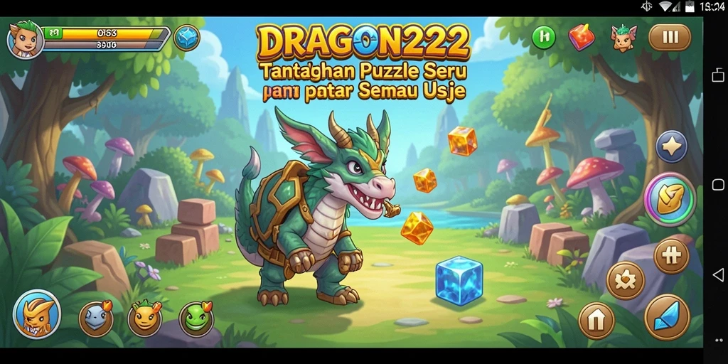 Tampilan gameplay <strong>DRAGON222</strong> dengan tantangan puzzle yang menarik.