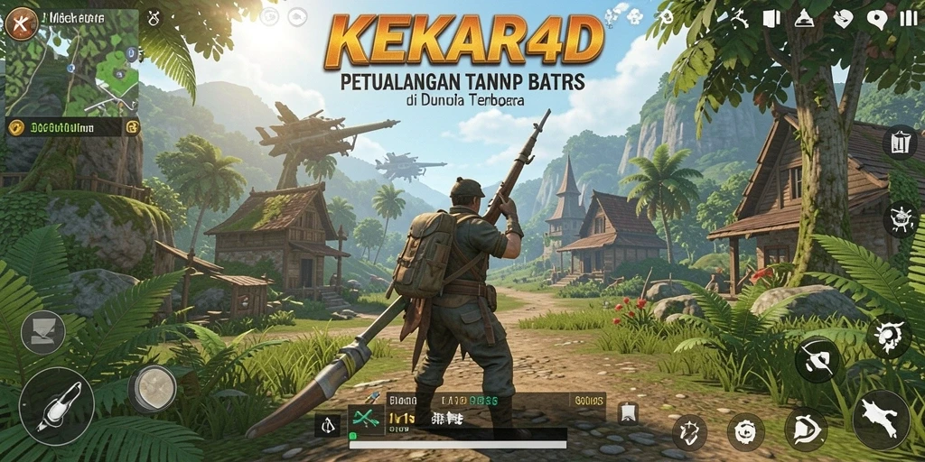 Tampilan gameplay KEKAR4D yang menakjubkan di dunia terbuka.