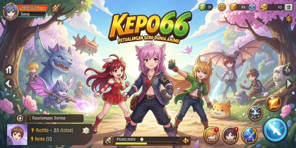 Tampilan menarik dari gameplay KEPO66 dengan aksi seru karakter anime.