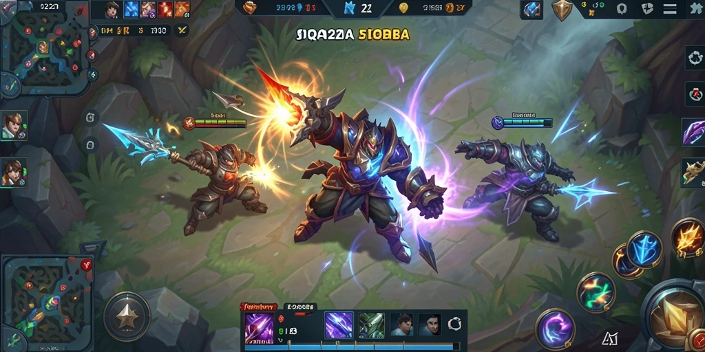 Gameplay seru dalam pertarungan MOBA di QQ1221.